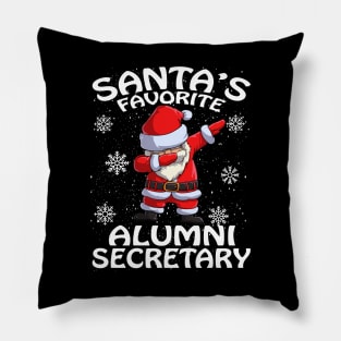 Santas Favorite Alumni Secretary Christmas Pillow