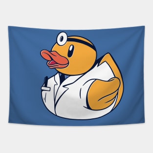 Cute Doctor Rubber Duckie // Medical Doctor Rubber Ducky Ducktor Tapestry