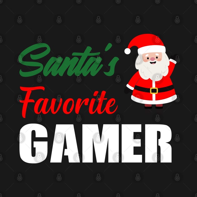 Santa's Favorite GAMER Family Christmas shirt by boufart