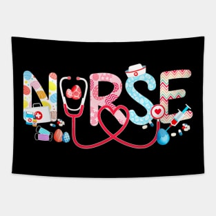 Easter Nurse Stethoscope Scrub Nurse Life Easter Bunny Eggs Tapestry