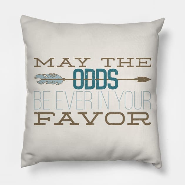 May the Odds Pillow by dorothytimmer