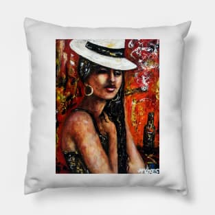 Miss fedora Pillow