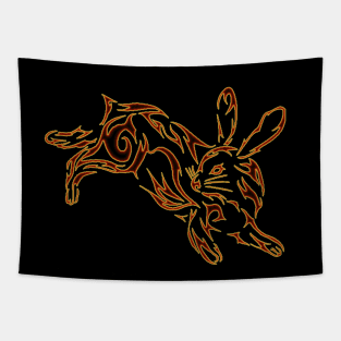 1987-1988, Fire Rabbit Chinese Zodiac (sm. Emblem) Tapestry