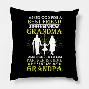 I Asked God For A Best Friend He Sent Me My Grandma Pillow