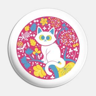 Pansexual Pride Cat Pin