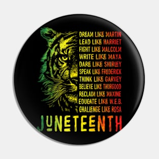 Juneteenth  Like Leaders Black History Women Men Pin