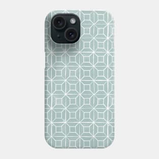 Geometric lino - egg blue Phone Case