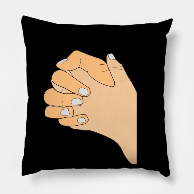 HOLD HAND Pillow by T-shirt house