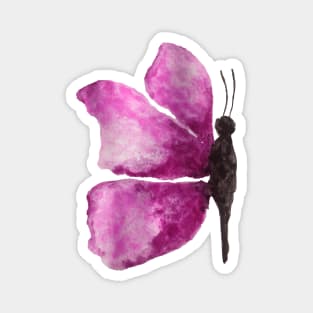 watercolour purple butterfly Magnet