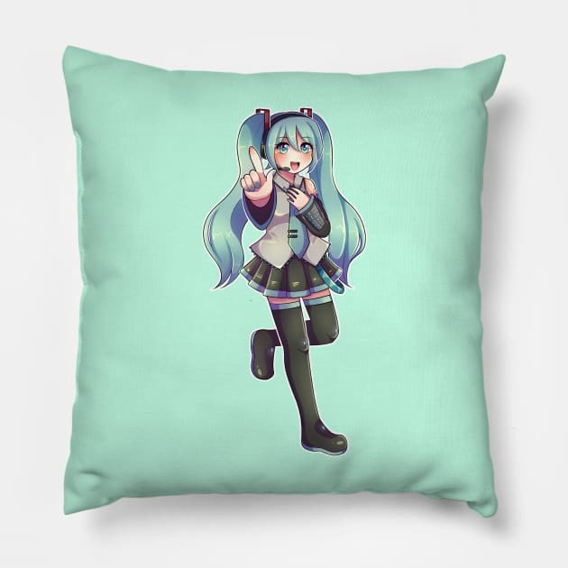 Vocaloid - Hatsune Miku Pillow by Nadi-chan16