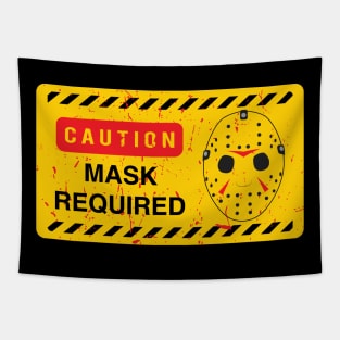 Caution Jason Land Tapestry