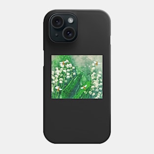 Lily of the Valley and Bees Phone Case