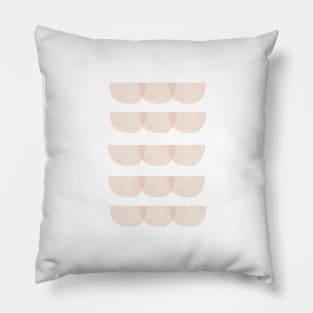 Pink collage shapes pattern Pillow