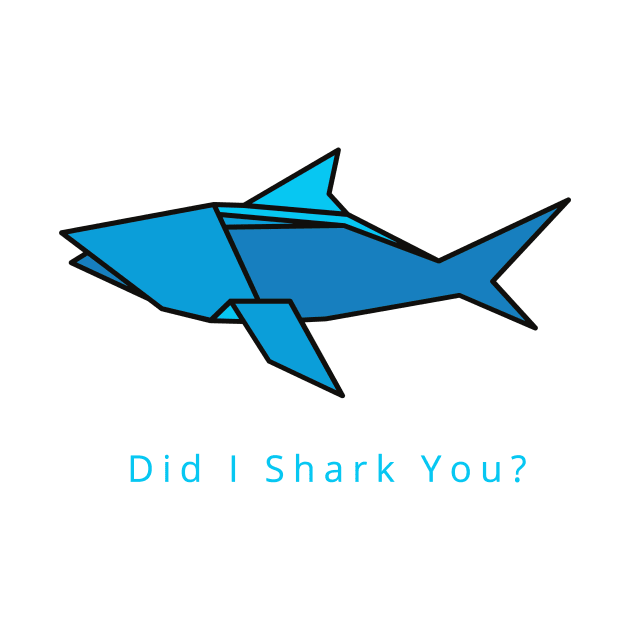 Corloful Shark-Did I shark You origami style by Mahita
