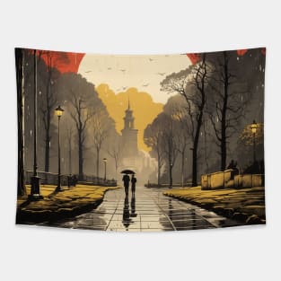 Hamburg Tierpark Hagenbeck Germany Tourism Vintage Retro Tapestry