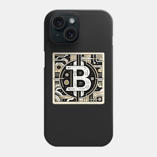 Circuitry of Currency: The Bitcoin Emblem Phone Case