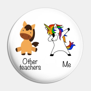 Teacher Funny Unicorn Horse Pin