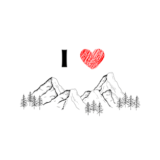 I Love Mountains T-Shirt