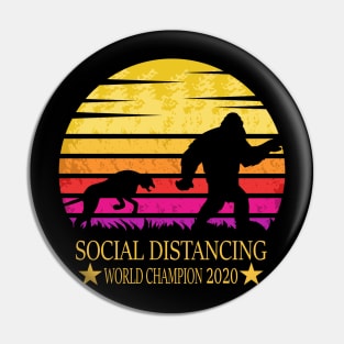 Bigfoot Social Distancing World Champion Pin