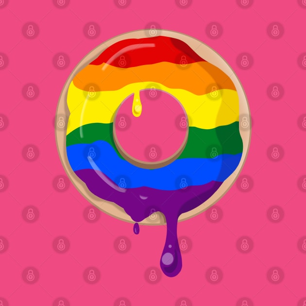 Gay Pride Donut by LittleGreenHat