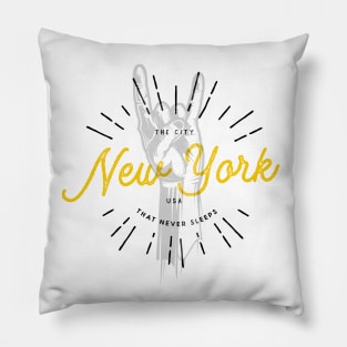 The City New York that never sleeps Pillow