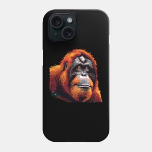 Pixelated Orangutan Artistry Phone Case