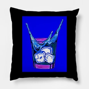 fly in ice pop art Pillow