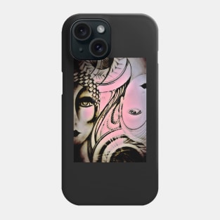 art deco neon Jacqueline Mcculloch Phone Case