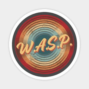 w.a.s.p. vintage circle Magnet