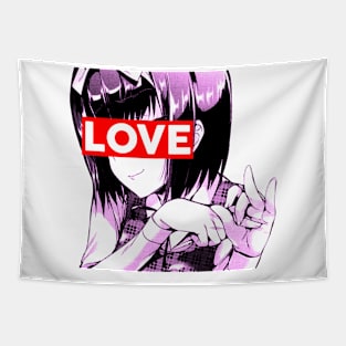 Aesthetic Japanese Girl 7 v2 Tapestry