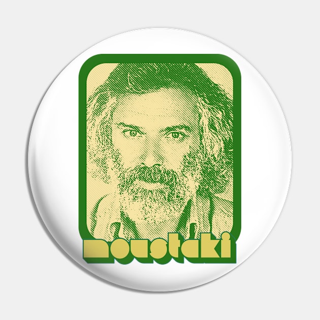 Georges Moustaki --- Retro Style Fan Art Design Pin by DankFutura