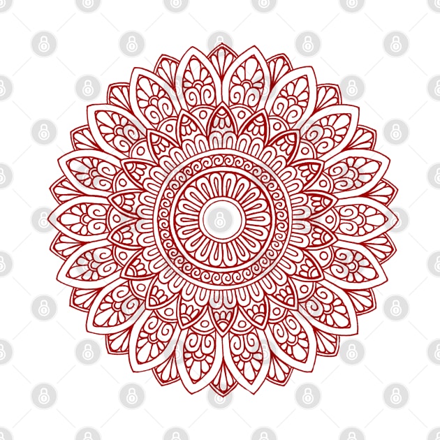 Mandala (red) by calenbundalas