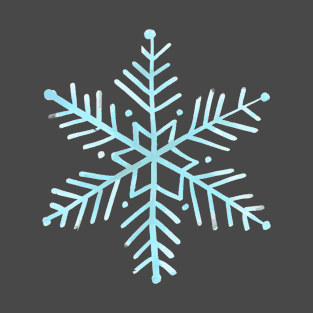 Snowflake in light blue (winter and holidays aesthetic) T-Shirt