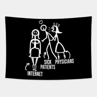 Physician Funny Doctor Meme Humor Medical Worker Tapestry