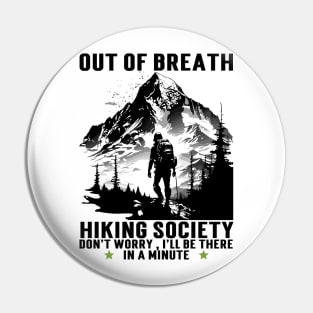 Out Of Breath Hiking Society Pin