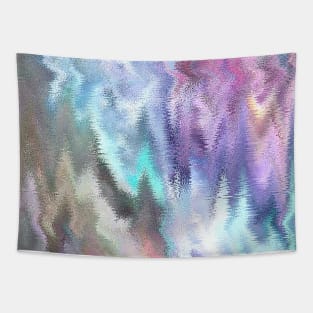 Vibrating Glitch Pastels Tapestry