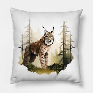 Eurasian Lynx Pillow