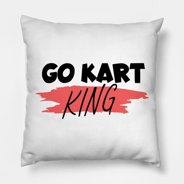 Go kart king Pillow by maxcode