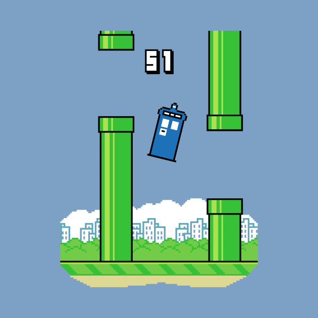 Flappy Tardis by BrayInk