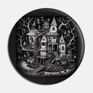 Haunted Mansion Brut Noir Pin