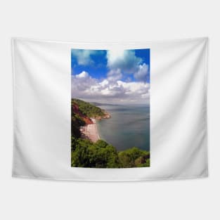 Oddicombe Beach Babbacombe Bay Devon Tapestry