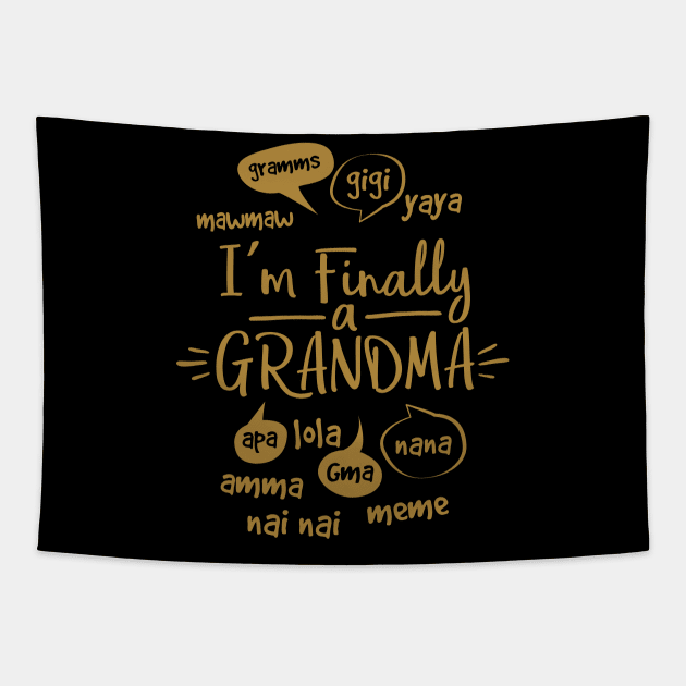 I’m Finally a Grandma of a Caring Family Unit! Tapestry by GuiltlessGoods