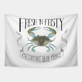 Fresh 'N Feisty Chesapeake Blue Crabs Tapestry