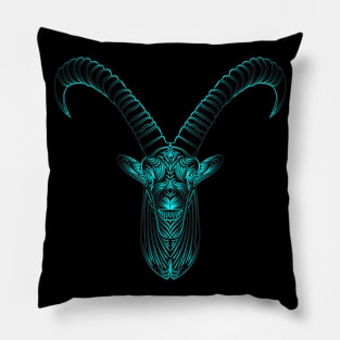 Psychedelic Linework Ibex Pillow