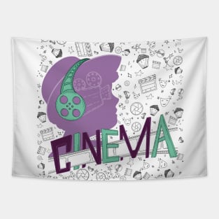 Cinema theme pattern Tapestry