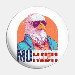 MURICA - Bald eagle number six Pin