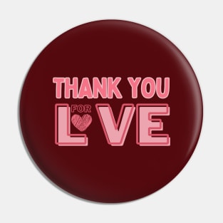 Thank you for your love, Mommy Love and Gifts Pin