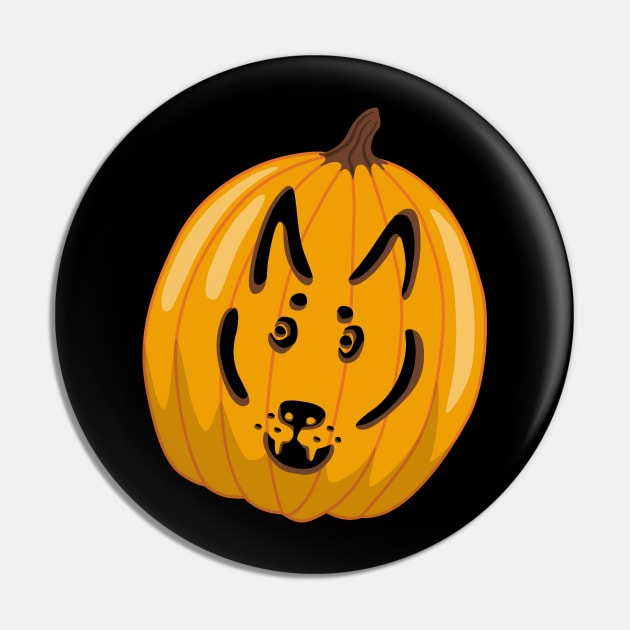 Dog-O-Lantern II Pin by illucalliart