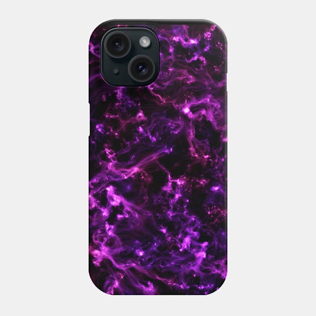 Purple and pink nebula Phone Case by Nerdiant