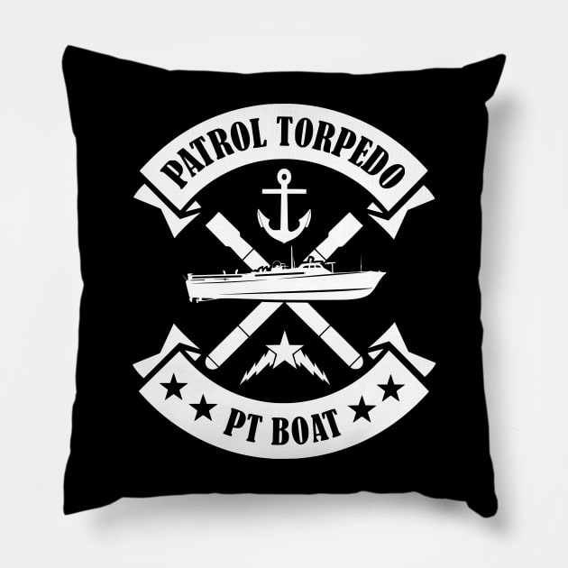 Patrol Torpedo PT Boat Pillow by TCP